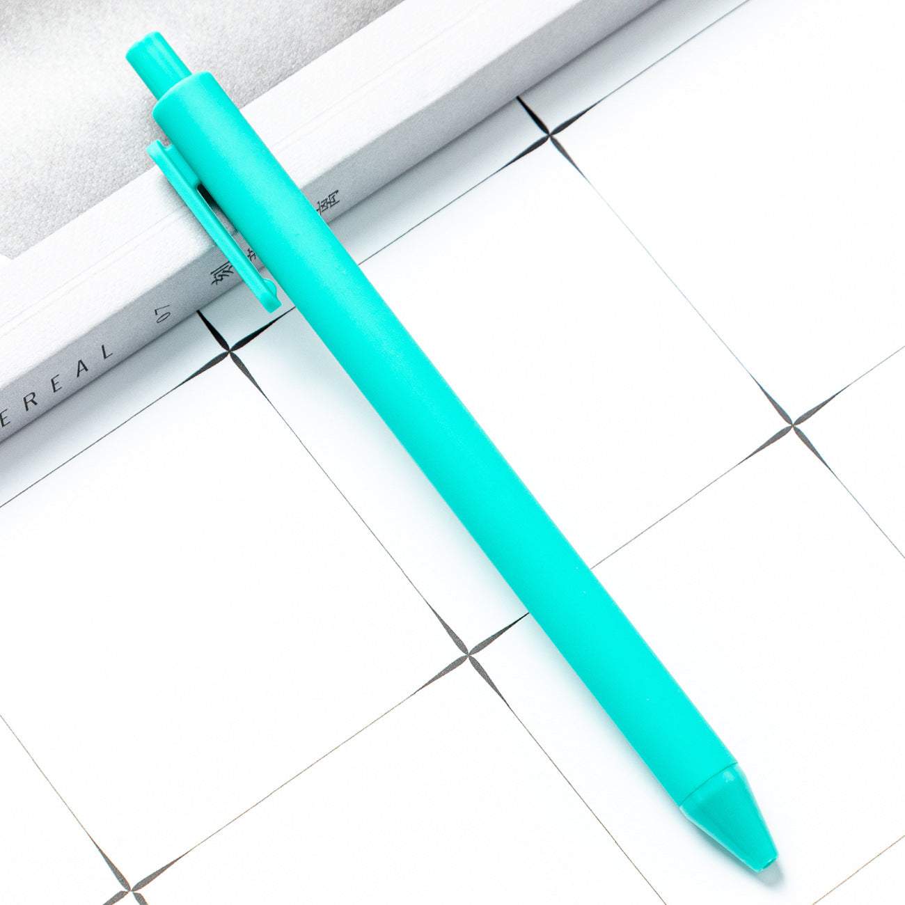 Whoelsale Candy Color Press Plastic Pen Gift Office Tools Teacher Gift